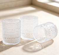 Minimalist Japanese Bubble Textured Water Glass 220-300ml