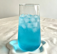 Sleek Ins-Style Tall Round Drinking Glass, 500ml Multi-Purpose Beverage Tumbler
